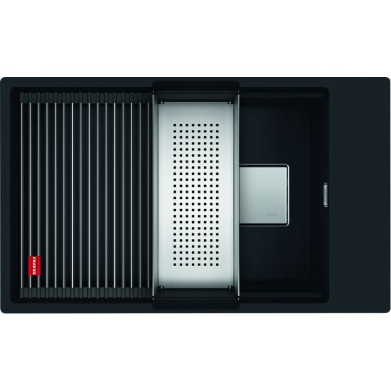 Set lavello in granito Franke Kanon 125.0630.925, rubinetto da cucina Franke Active Neo 115.0653.404