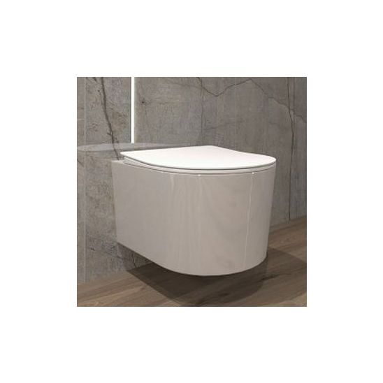 Set vaso WC con copriwater a discesa lenta LaVita Loso 5908211492469, modulo di installazione Tece Base 9400407, 9.240.400