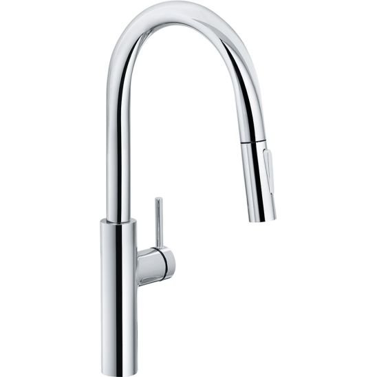 Set lavello in acciaio Franke Box 127.0369.916, rubinetto da cucina Franke Pescara L Slide-In 115.0538.940, 112.0545.792