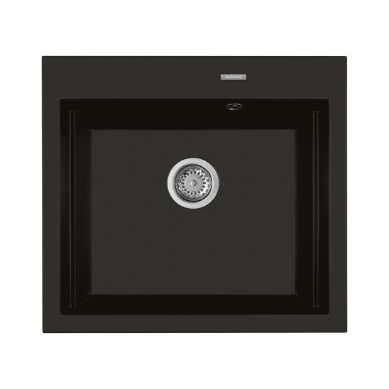 Set rubinetto da cucina Oltens Litla 35204800, lavello in granito Oltens Gravan 72000300