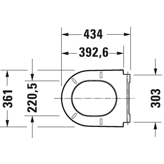 Set vaso WC con copriwater a discesa lenta Duravit D-Neo 45770900A1, modulo di installazione Duravit DuraSystem WD1029000000, WD5009011000