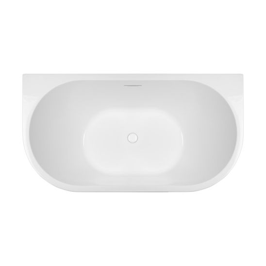 Set vasca da bagno a parete Oltens Delva 12018000, copertura piletta Oltens 09002800