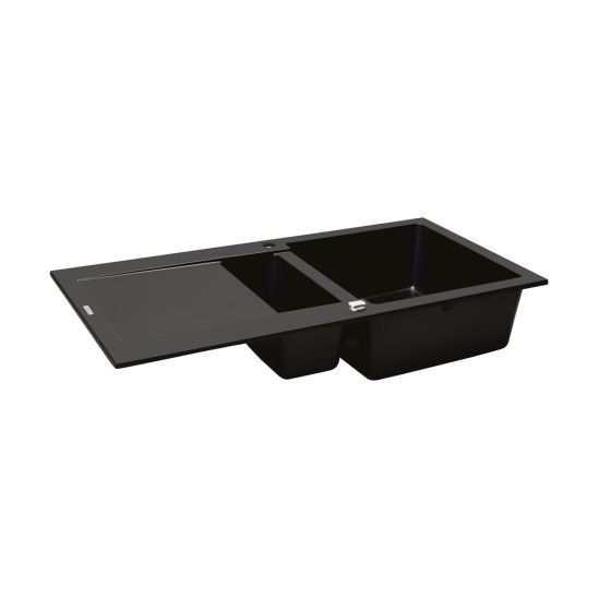 Set lavello in granito Oltens Gravan 72300300, rubinetto da cucina Oltens Litla 35204100