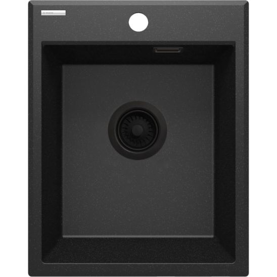 Set lavello in granito Deante Eridan ZQE_G104, rubinetto da cucina Deante Neo Luno BOC_N72M