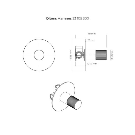 Set rubinetto per doccia Oltens Hamnes 33105300, doccetta Oltens Havis EasyClick 37107300, 39304300, 37200300