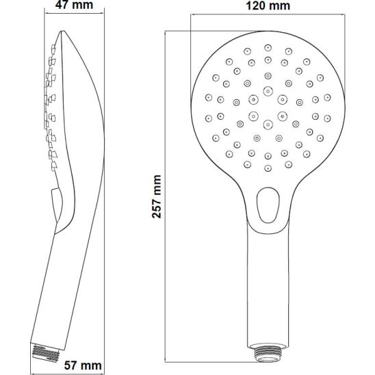 Set rubinetto per doccia Hagser Lisa HGR40000033, doccetta Hagser Andrea HGR19000037, HGR31000037, HGR25000037