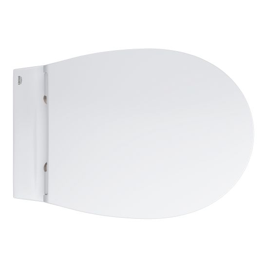 Set modulo di installazione con placca di comando e guarnizione Grohe Solido 39930000, vaso WC con copriwater a discesa lenta Grohe Bau Ceramic 39899000