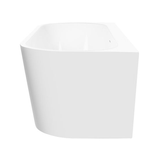 Set vasca da bagno a parete Oltens Hulda 12021000, copertura piletta Oltens 09002400