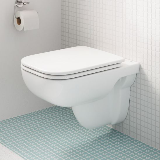 Set vaso WC con copriwater a discesa lenta Grohe Start Edge 39815000, modulo di installazione con placca di comando Grohe Solido 38811KF0