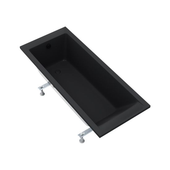 Set vasca da bagno rettangolare Oltens Langfoss 10002300, parete vasca Oltens Sela 23202100
