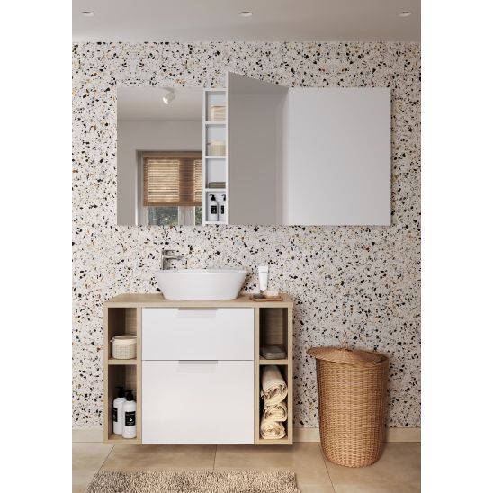 Set armadietto Cersanit City S584-017-DSM, piano Cersanit Moduo S590-022, S599-0162, S584-034
