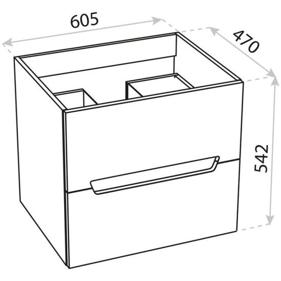 Set armadietto LaVita Kansas 5900378314325, lavabo LaVita Kansas 5908211416168