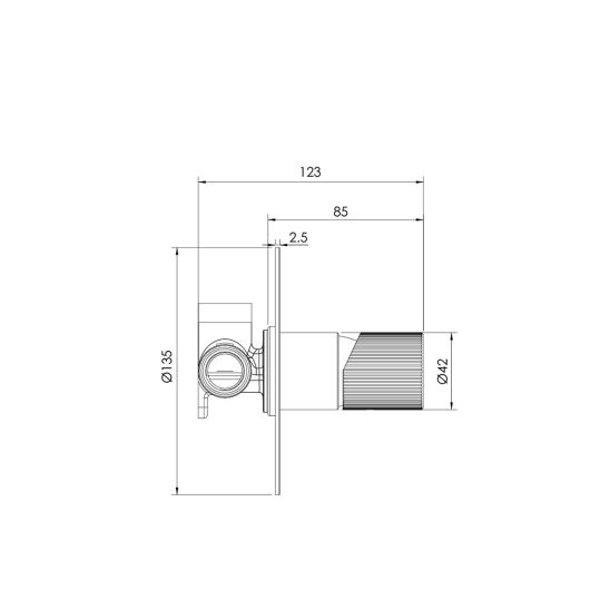 Set rubinetto per doccia Ksuro 02 12001010, doccetta Ksuro One Click 16003010, 19002010, 37200100