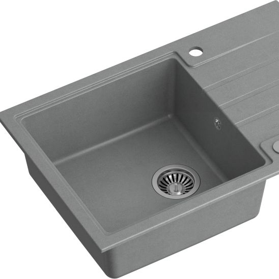 Set lavello GraniteQ Quadron Peter HCQP7850SZK, rubinetto da cucina Quadron Kate 3623500_GR, MFS1001GR