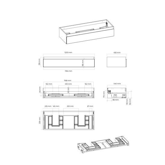 Set armadietto Oltens Vernal 60012700, lavabo Oltens Vernal 41209000