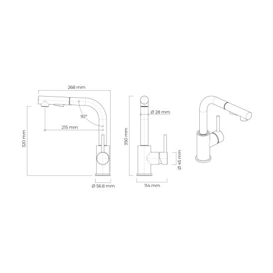 Set lavello in acciaio Teka Be Linea 115000005, rubinetto da cucina Oltens Myvat 35205100