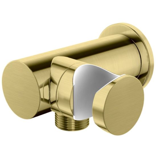 Set soffione doccia Kohlman Experience Brushed Gold Q30EGDB, rubinetto per vasca e doccia Kohlman Experience Brushed Gold QW210EGDB, WQEGDB, QW004AEGDB, SP4EGDB, WAZEGDB