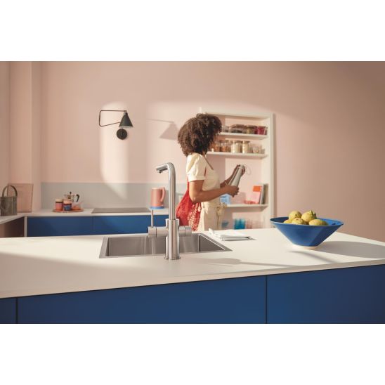 Set rubinetto per filtro dell'acqua Grohe Blue 30601DC0, filtro sottolavello Grohe Blue 40875000