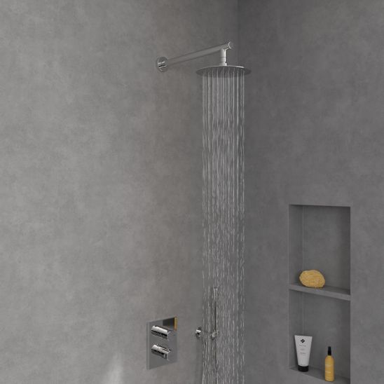 Set rubinetto per vasca e doccia Villeroy & Boch Universal Taps & Fittings TVD00065300061, corpo incasso Villeroy & Boch Universal Taps & Fittings TVD00065100000, TVC00040120061, TVC00045800061, TVC00045351061, TVC00045600061, TVS10900300061, TVC000035000