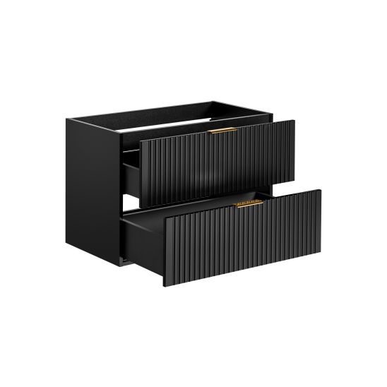 Set armadietto Comad Adel Black ADEL BLACK  82-80-B-2S, lavabo Comad Smile UM-6252SMILE40DP, ADEL BLACK 89-80-B