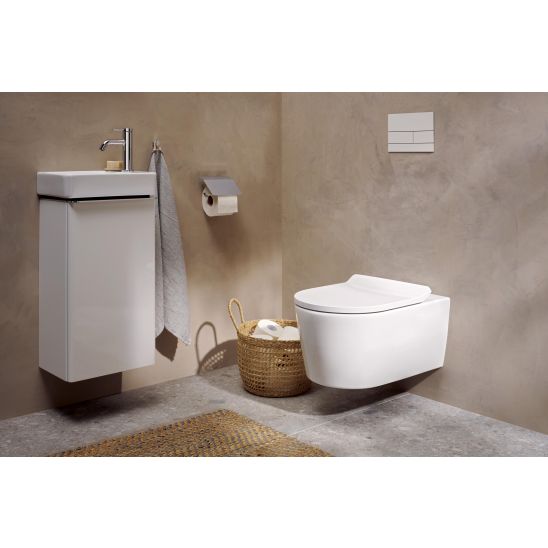 Set vaso WC Hansgrohe EluPura S 62024450, copriwater Hansgrohe EluPura Original S 60148450