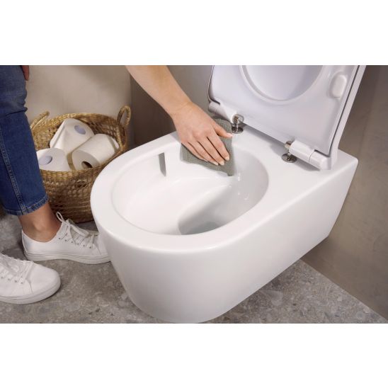 Set vaso WC Hansgrohe EluPura S 62024450, copriwater Hansgrohe EluPura Original S 60148450