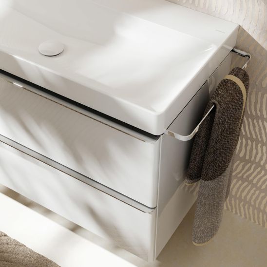 Set armadietto Hansgrohe Xelu Q 54027000, lavabo Hansgrohe Xelu Q 61024450