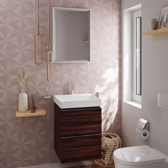 Set armadietto Hansgrohe Xelu Q 54022000, lavabo Hansgrohe Xelu Q 61012450