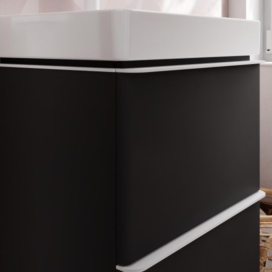 Set armadietto Hansgrohe Xelu Q 54020700, lavabo Hansgrohe Xelu Q 61013450