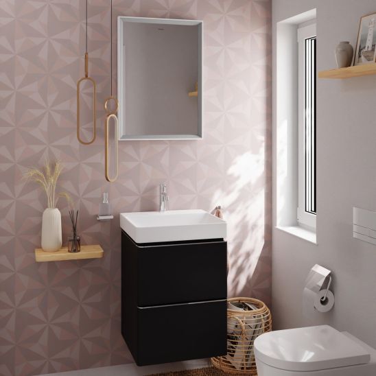 Set armadietto Hansgrohe Xelu Q 54020000, lavabo Hansgrohe Xelu Q 61013450