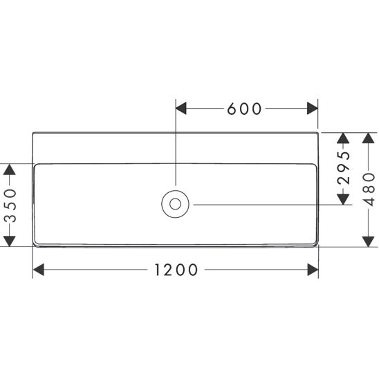 Set armadietto Hansgrohe Xelu Q 54037000, lavabo Hansgrohe Xelu Q 61043450