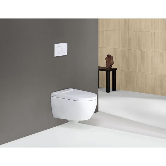 Set vaso con sedile bidet Geberit AquaClean 146.350.01.1, modulo di installazione Geberit Duofix 111.003.00.2, 111.815.00.1