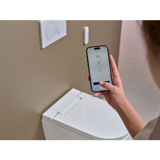 Set vaso con sedile bidet Geberit AquaClean 146.350.01.1, modulo di installazione Geberit Duofix 111.003.00.2, 111.815.00.1