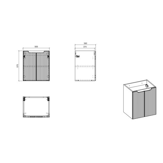 Set armadietto Comad Nova Black NOVA BLACK D2 82-50-2D, piano Comad Nova Black NOVA BLACK B 89-50