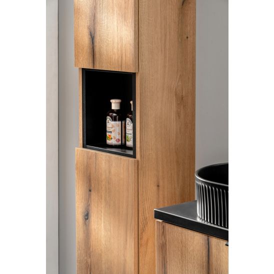 Set armadietto Comad Nova Oak NOVA OAK A 80-03-2D(W80-01A), armadietto Comad Nova Oak NOVA OAK A 82-60-2D, NOVA BLACK B 89-120, UN-WIKI-SW, NOVA BLACK A 83-27-Q(W83-04D)