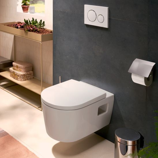 Set vaso WC Hansgrohe EluPura S 62024450, copriwater Hansgrohe EluPura Original S 60148450