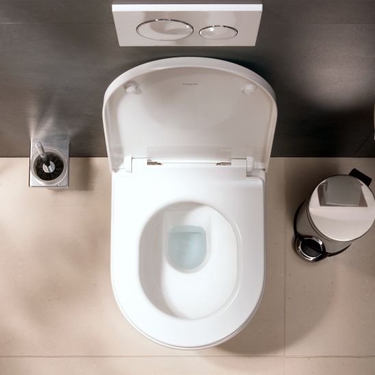 Set vaso WC Hansgrohe EluPura S 62024450, copriwater Hansgrohe EluPura Original S 60148450
