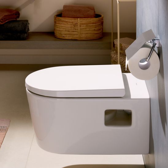 Set vaso WC Hansgrohe EluPura S 62024450, copriwater Hansgrohe EluPura Original S 60148450