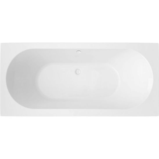 Set vasca da bagno rettangolare Oltens Lykke 10013000, sifone per vasca da bagno Oltens Oster 03001100