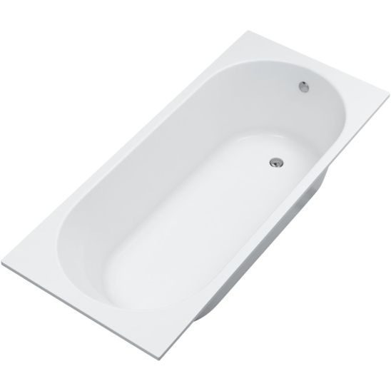 Set vasca da bagno rettangolare Oltens Lykke 10011000, sifone per vasca da bagno Oltens Oster 03001100