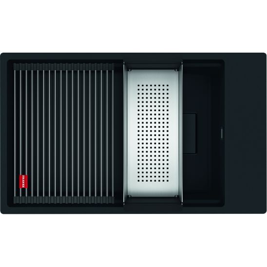 Set lavello in granito Franke Kanon 125.0721.161, rubinetto da cucina Franke Lina 115.0626.053