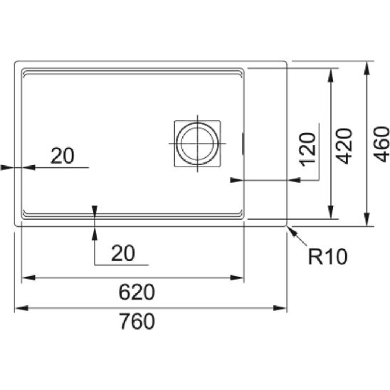 Set lavello in granito Franke Kanon 125.0721.161, rubinetto da cucina Franke Lina 115.0626.053