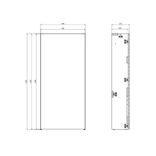 Set mobile per modulo di installazione Cersanit Larga S164-028, armadietto Cersanit Larga S164-039, S164-040, S164-041, S164-053