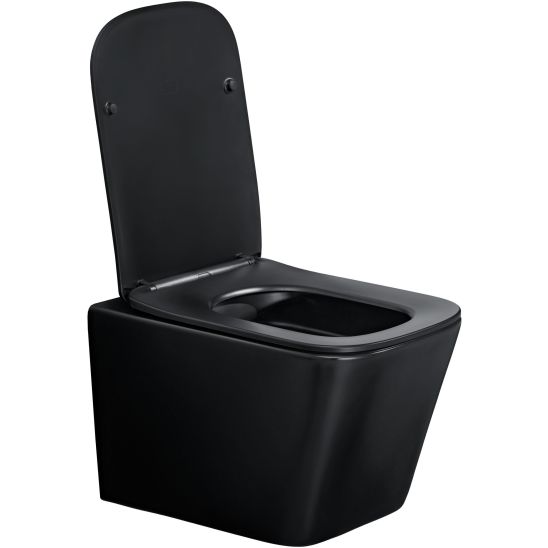 Set vaso WC con copriwater a discesa lenta Comad Wall Hung Toilet WALL HUNG TOILET BLACK ( E-1060A ), specchio Comad Hestia LUSTROHESTIA60, TALIA CASELLA 80-30-1D, UM-6276SLIM40BLACKDP, TALIA CASELLA 82-60-46-2S, TALIA CASELLA 81-30-1D, BLACK 89-60-46 L