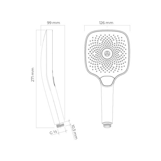 Set rubinetto per vasca e doccia Oltens Onega 34602100, soffione doccia Oltens Vann 37008100, 39403100, 37108100, 39304100, 37200100