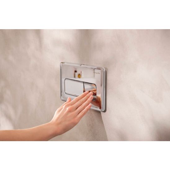 Set vaso WC con copriwater a discesa lenta Hansgrohe EluPura Q 60293450, modulo di installazione Hansgrohe iFrame universal 01022180, 66001000