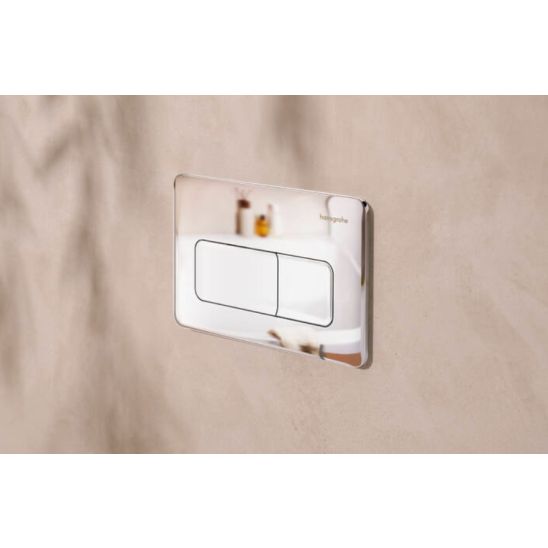 Set vaso WC con copriwater a discesa lenta Hansgrohe EluPura Q 60293450, modulo di installazione Hansgrohe iFrame universal 01022180, 66001000