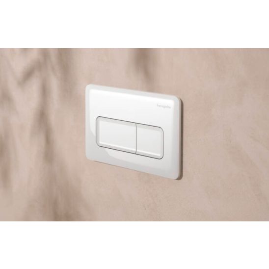 Set vaso WC con copriwater a discesa lenta Hansgrohe EluPura Q 60293450, modulo di installazione Hansgrohe iFrame universal 01022180, 66001450