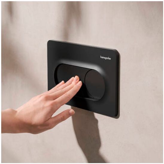Set vaso WC con copriwater a discesa lenta Hansgrohe GladeLake S 60309450, modulo di installazione Hansgrohe iFrame universal 01022180, 66002670