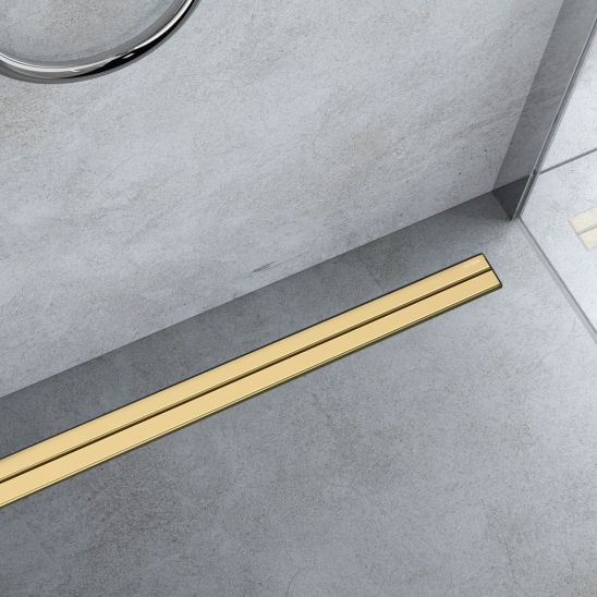 Set griglia della canalina lineare Oltens Langan Slim 30014300, mascherina della canalina lineare Oltens Langan Slim 30018800